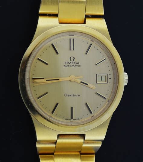 omega geneve gold watch 1973|omega geneve automatic 1974.